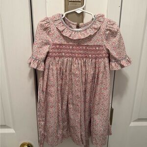 Luli & Me Pink Floral Kids Dress